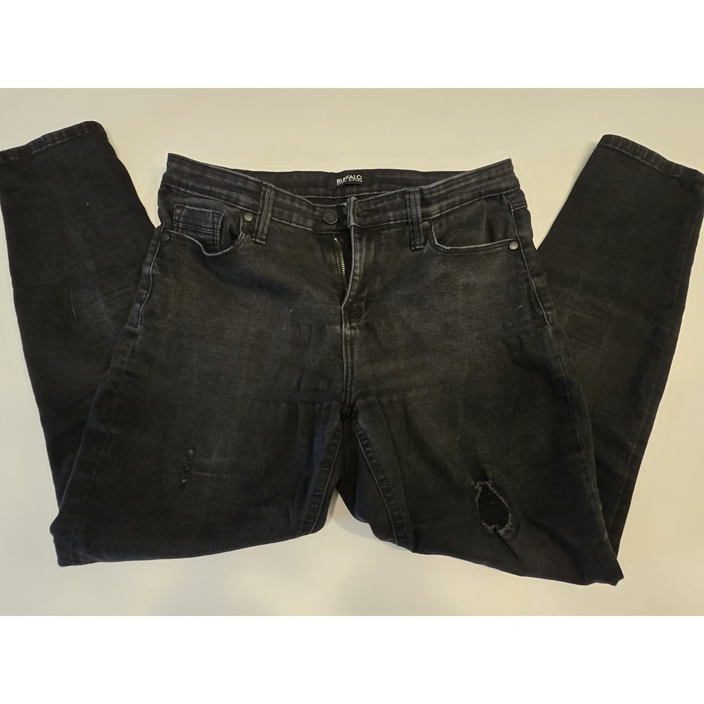 Buffalo David Bitton Women's Jess Rip‎ and Repair Jean(BLACK,6/28)